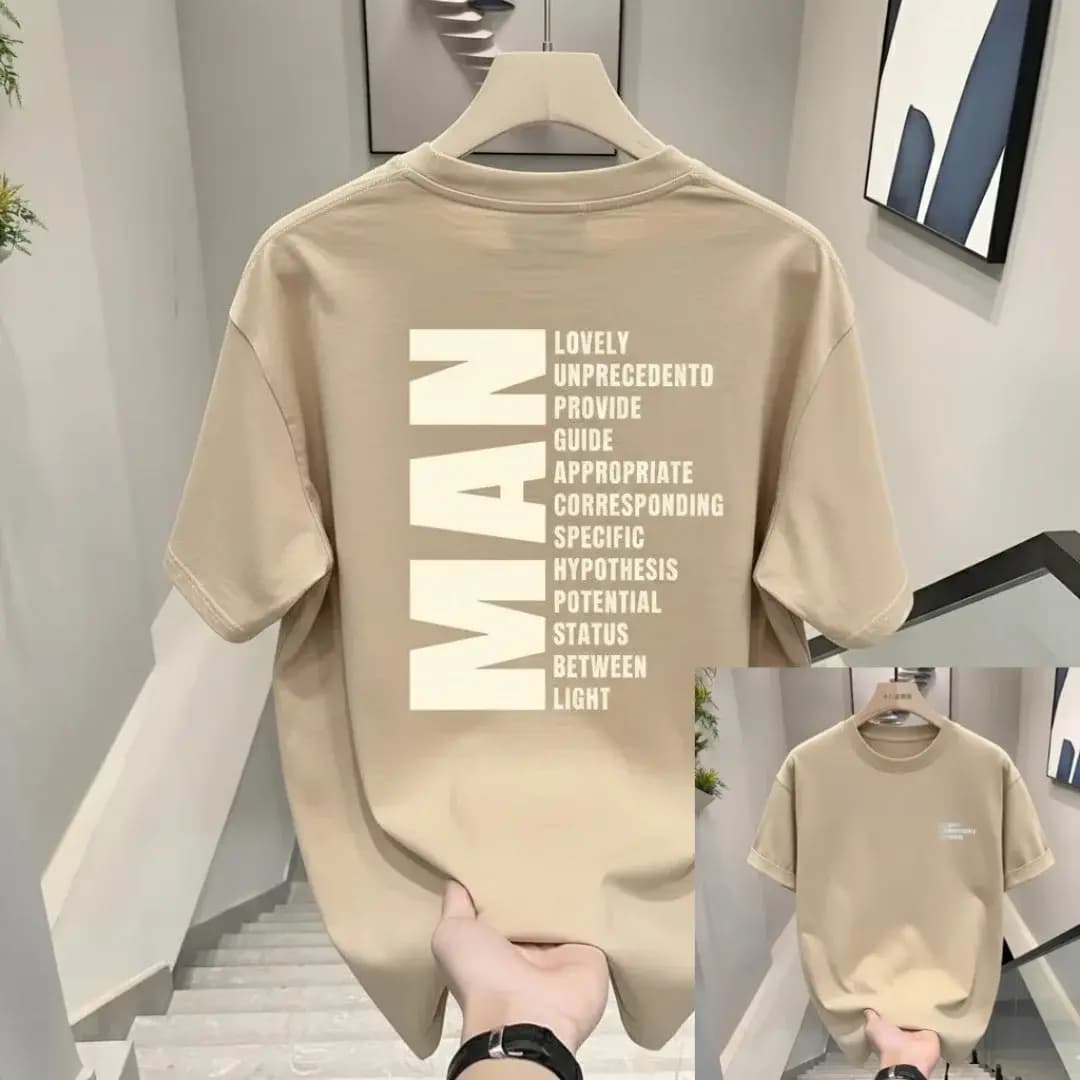 Premium Drop Shoulder T-Shirt-beige| For Man
