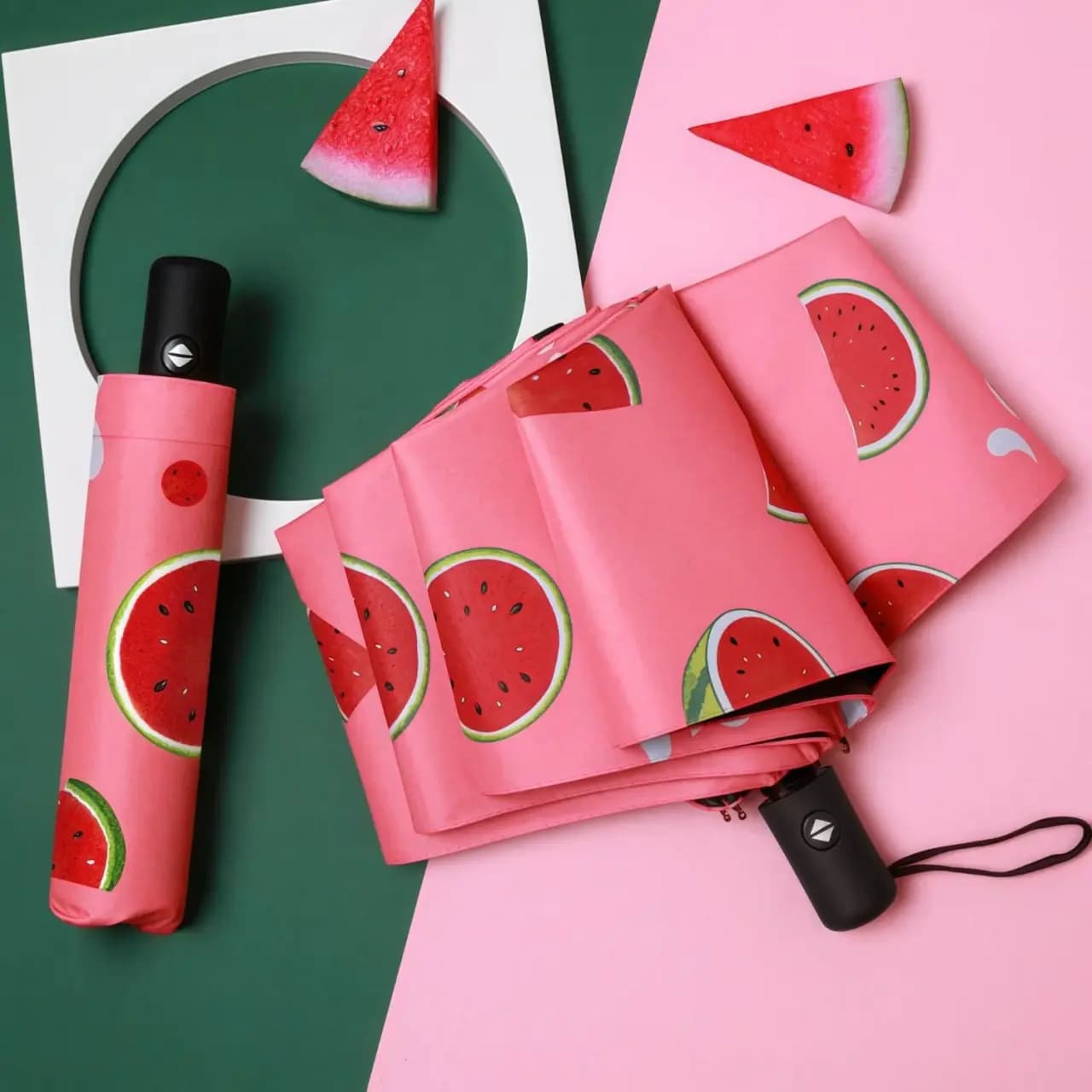 Fruit Series Compact Auto Open & Close Printed Umbrella