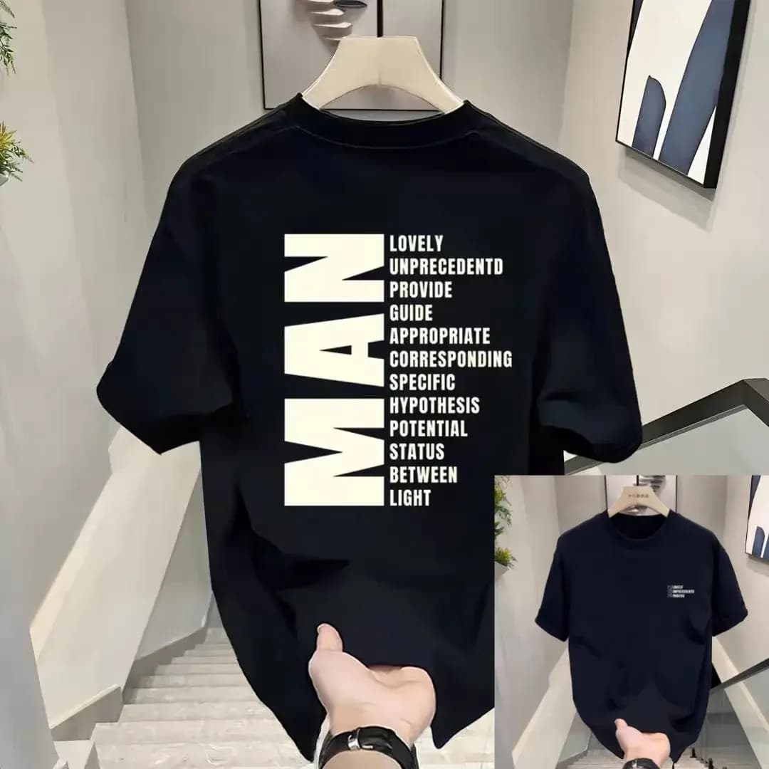 Premium Drop Shoulder T-Shirt-Black | For Man
