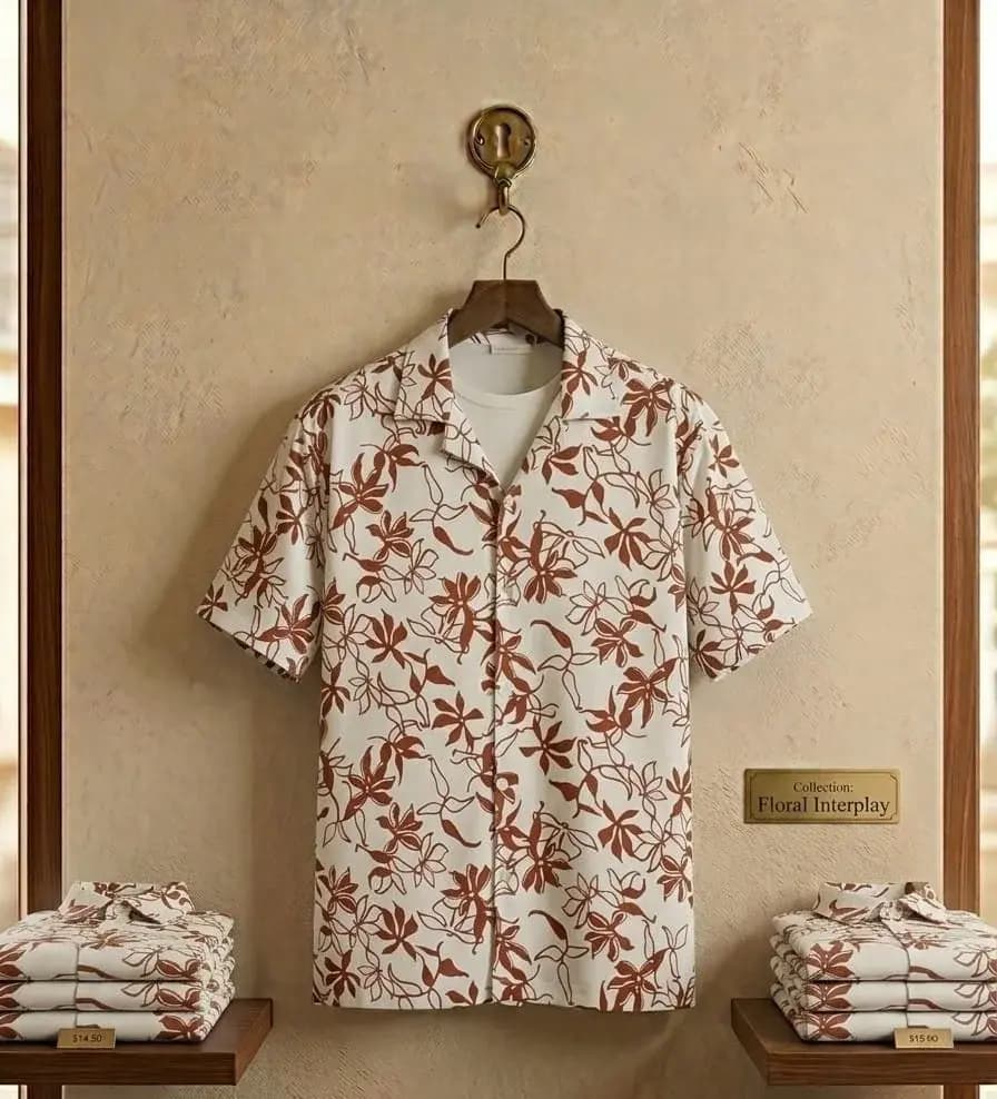Premium Printed Half Sleeve Shirt for Men | Comfortable & Cool Look