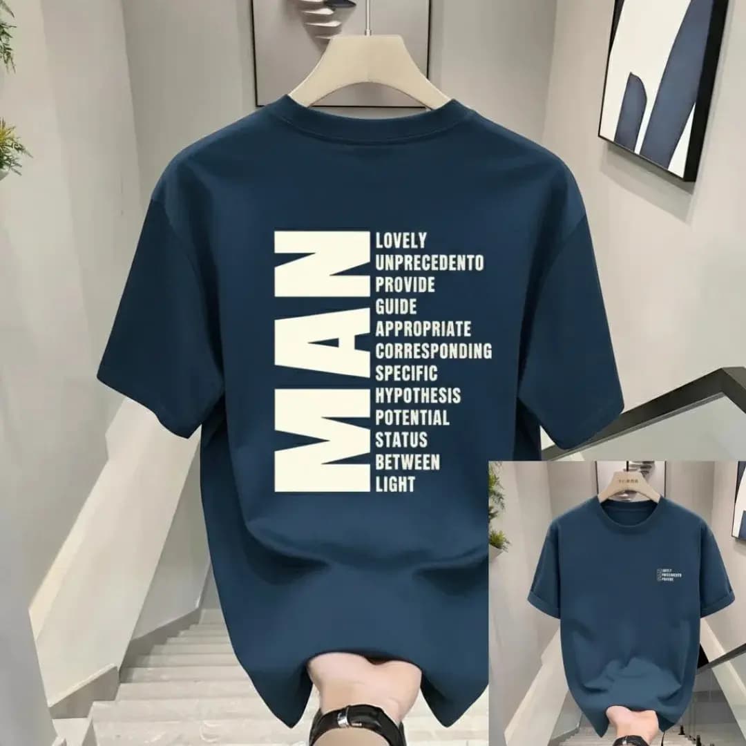 Premium Drop Shoulder T-Shirt-NavyBlue | For Man