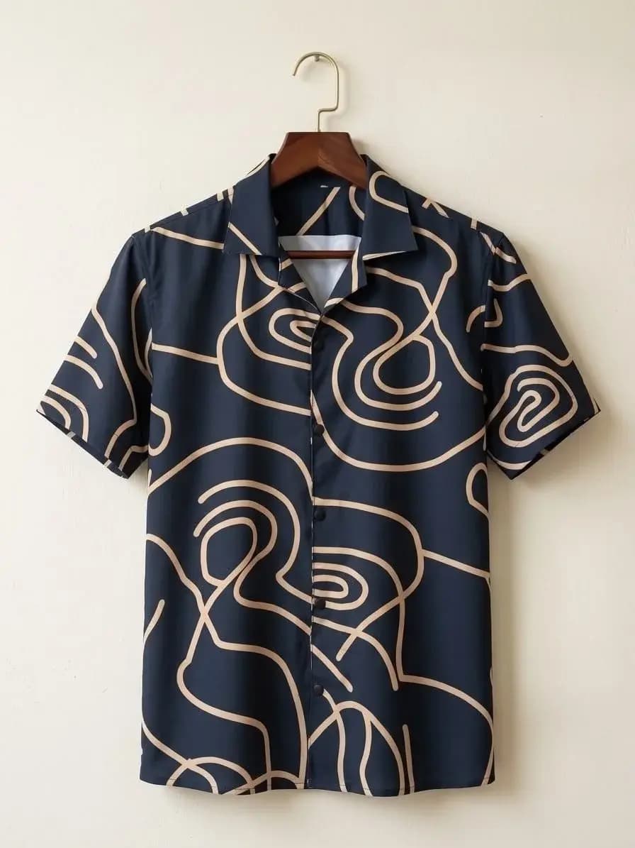 Premium Printed Half Sleeve Shirt for Men | Comfortable & Cool Look