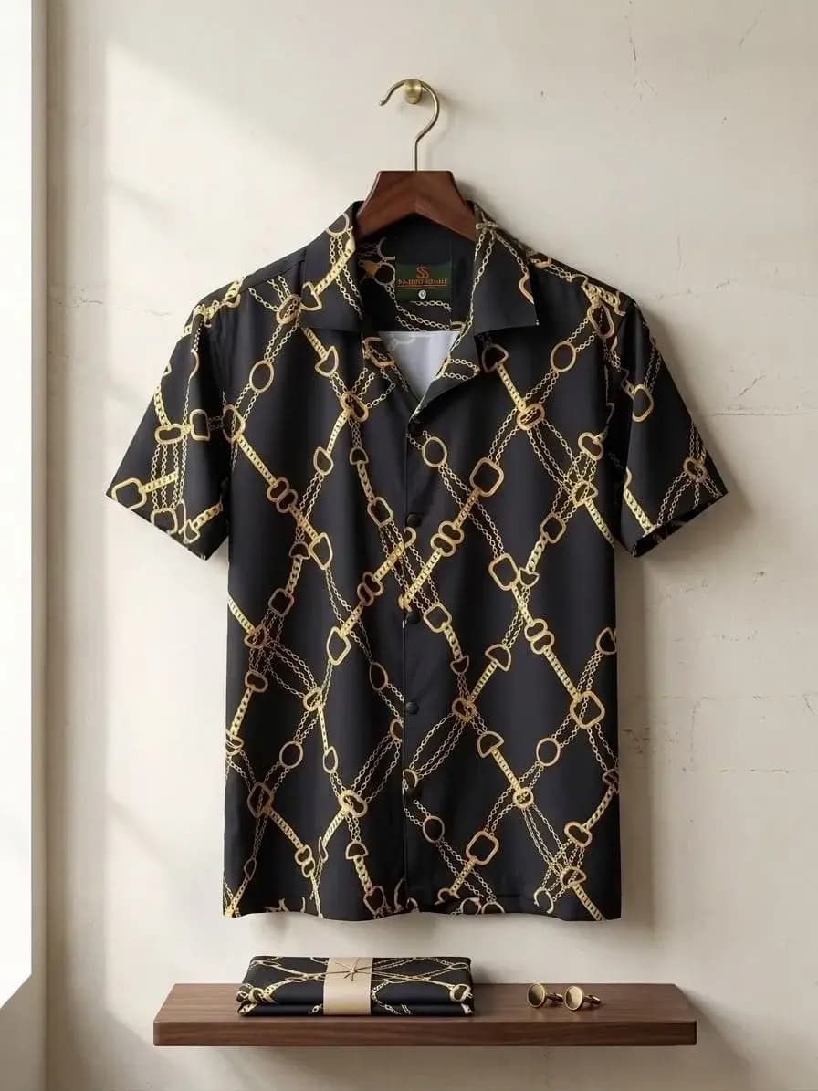 Premium Printed Half Sleeve Shirt for Men | Comfortable & Cool Look